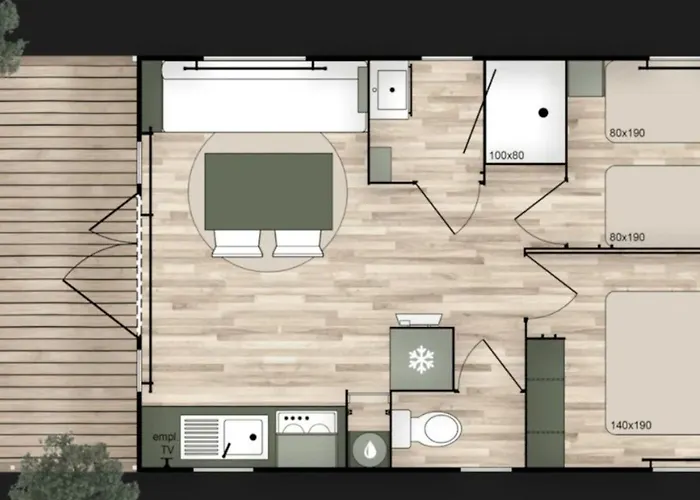 Camping Mobil Confortable Avec Terrasse - Api-1-52-1260 Le Pradet